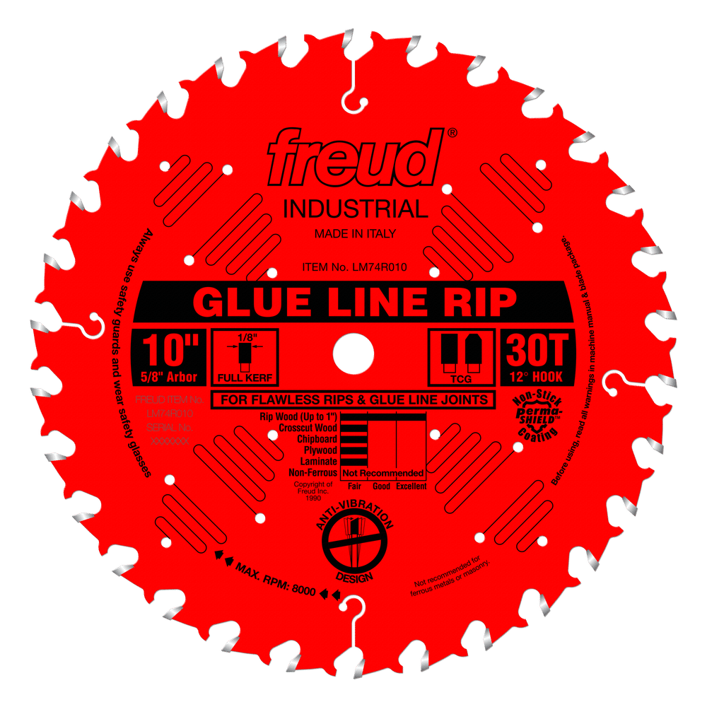 10 inch Industrial Glue Line Ripping Blade